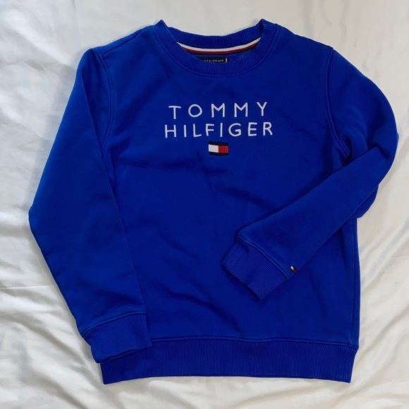 Tommy Hilfiger Kids Blue Crewneck Sweatshirt - Picture 1 of 15